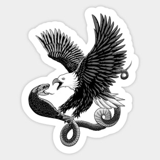 Eagle and Snake Sticker